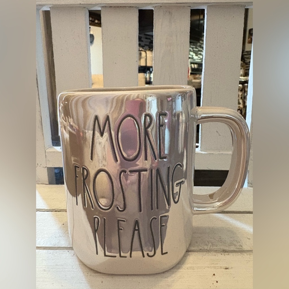 Rae Dunn White Mug - More Frosting Please